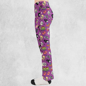 Beetlejuice Cartoon Vintage Flare Leggings