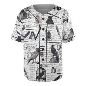 Nevermore The Raven Edgar Allan Poe Unisex Baseball Jersey