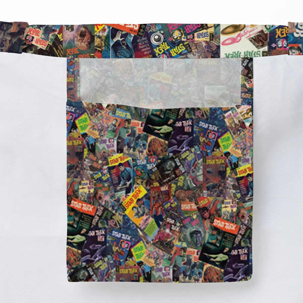Vintage 1970s Star Trek Comic Books Collage Large Tote Bag