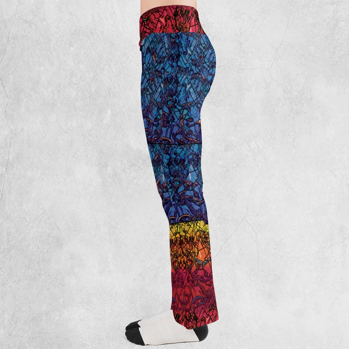 Stained Glass Cthulhu H.P Lovecraft Flare Leggings