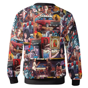 Retro Scenes Mia Wallace Vincent Vega Jules Winnfields Pulp Fiction Cardigan