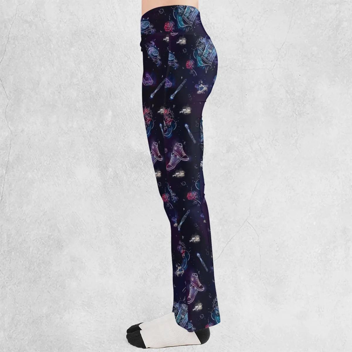 Tardis Doctor Who Seamless Flare Leggings