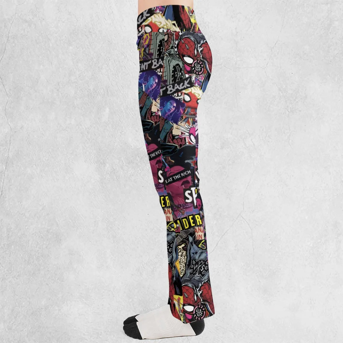 Spider-Punk Get Punked Across Spider-Verse Flare Leggings