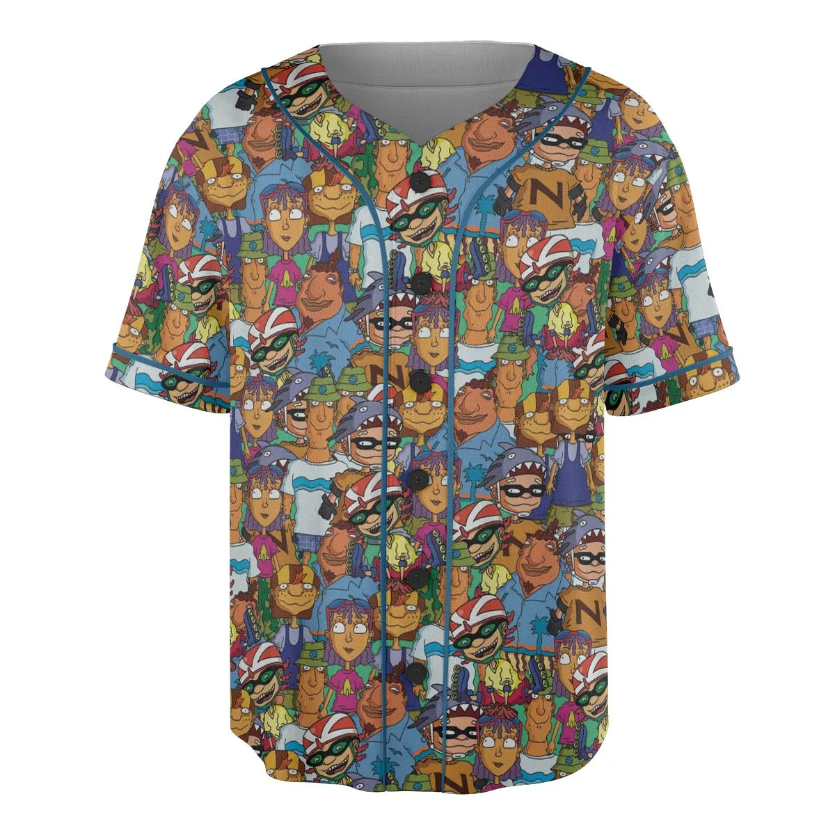 Rocket Power Characters Unisex Baseball Jersey