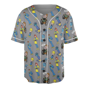 70s Saturday Morning Superhero Cartoon Unisex Baseball Jersey