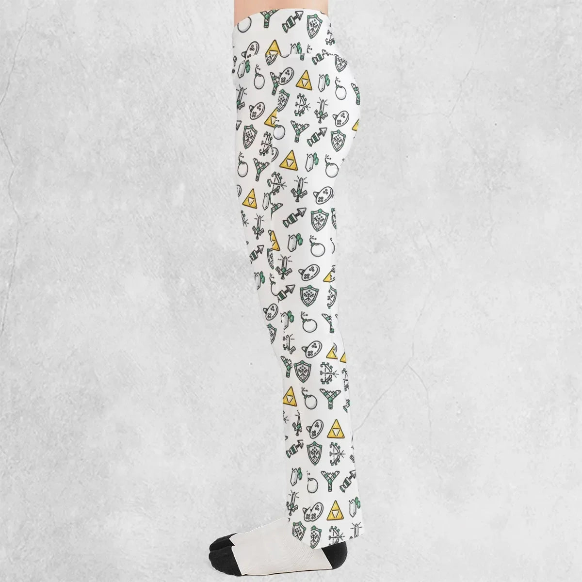 The Zelda Pixel Style Flare Leggings