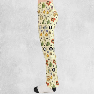 Ghiblipalooza Ghibli Themed Flare Leggings