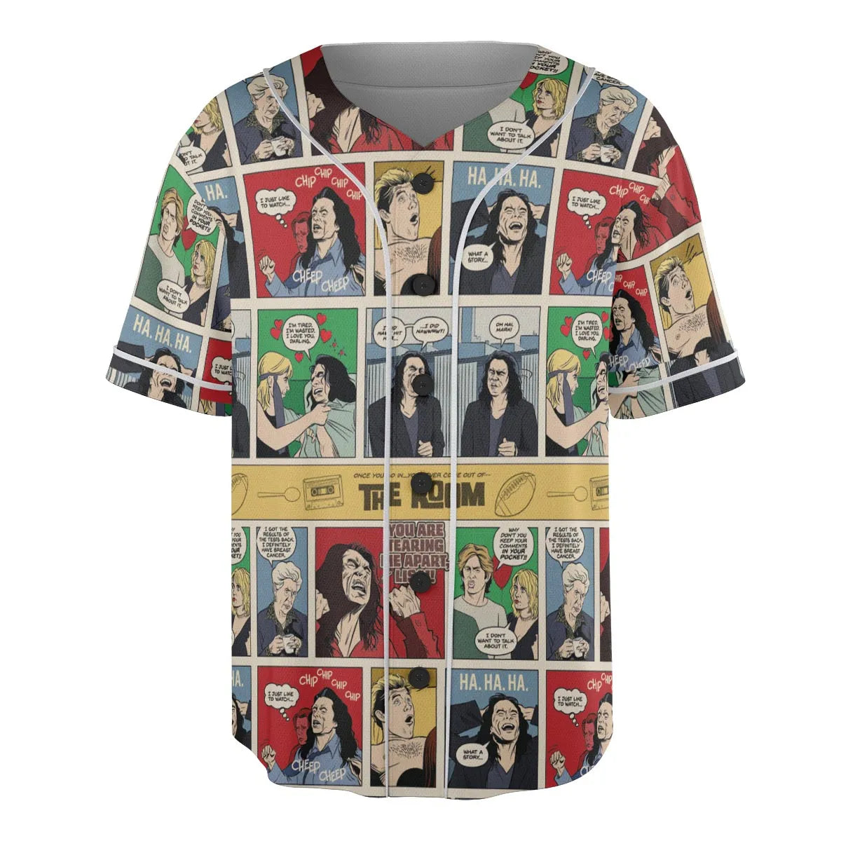 The Room Comic Style Unisex Baseball Jersey