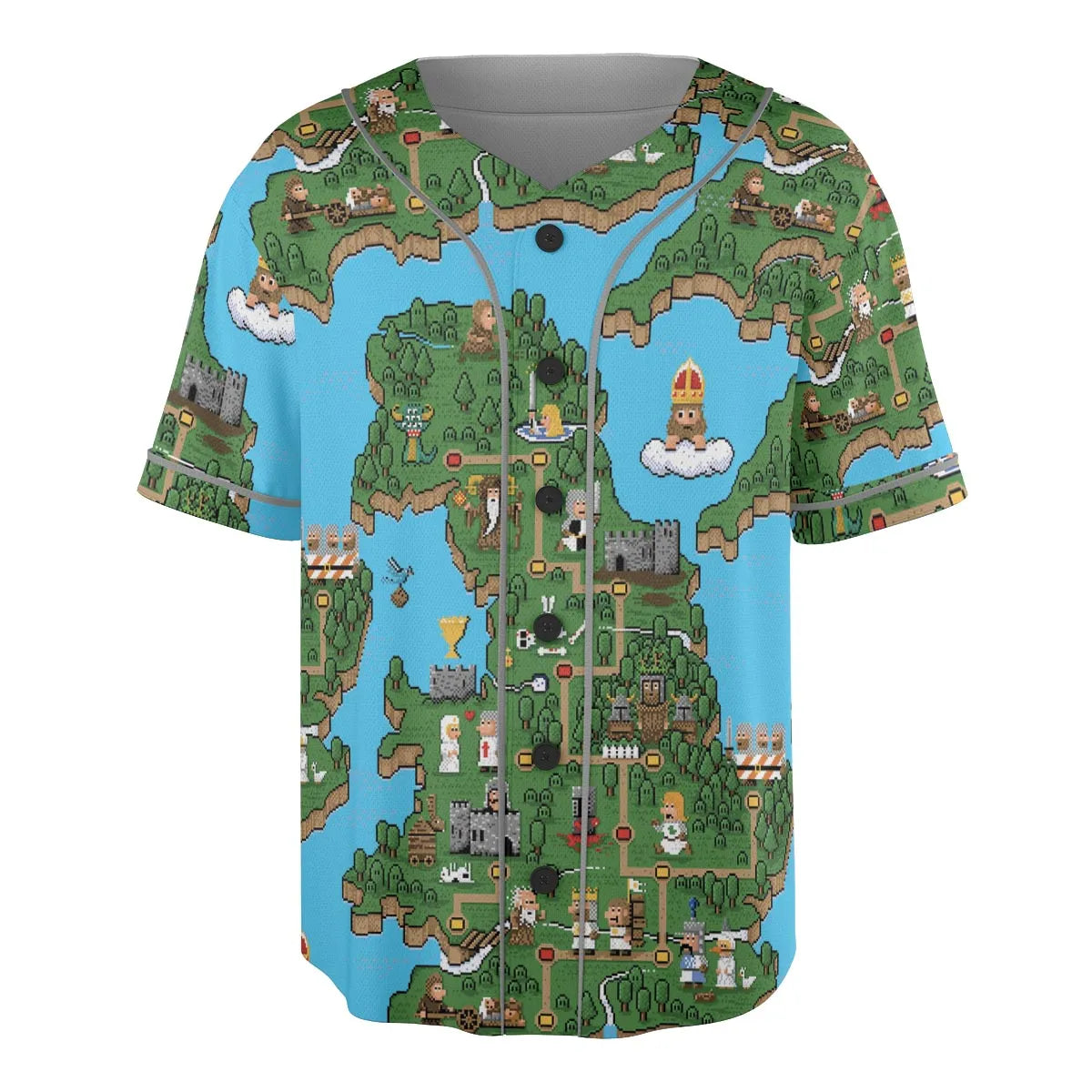 Pixel Art Python Monty Python Unisex Baseball Jersey