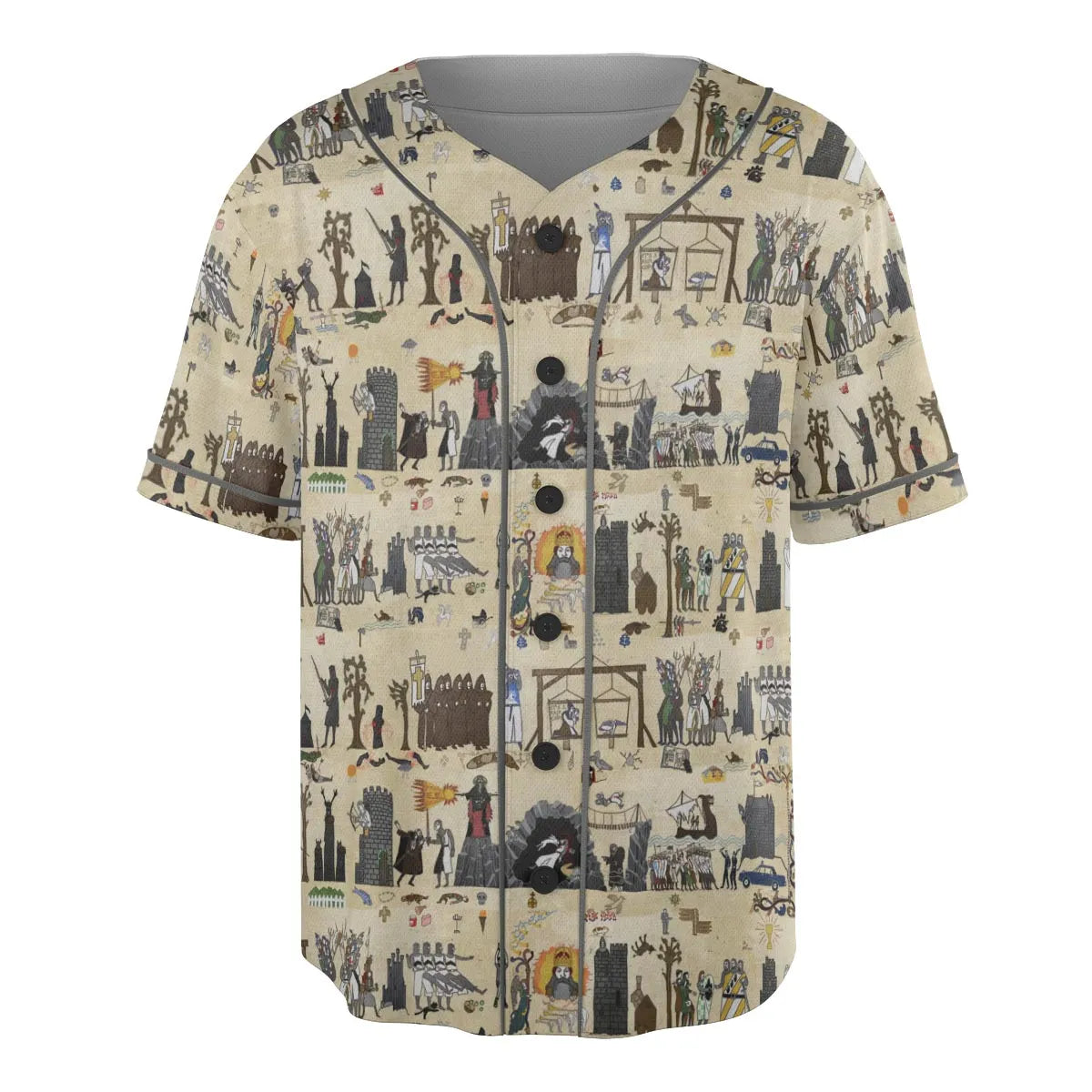 Bayeux Tapestry Monty Python Unisex Baseball Jersey