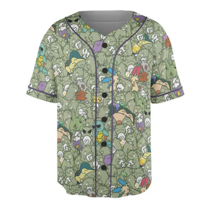 Epic Pokemon Pattern Unisex Baseball Jersey