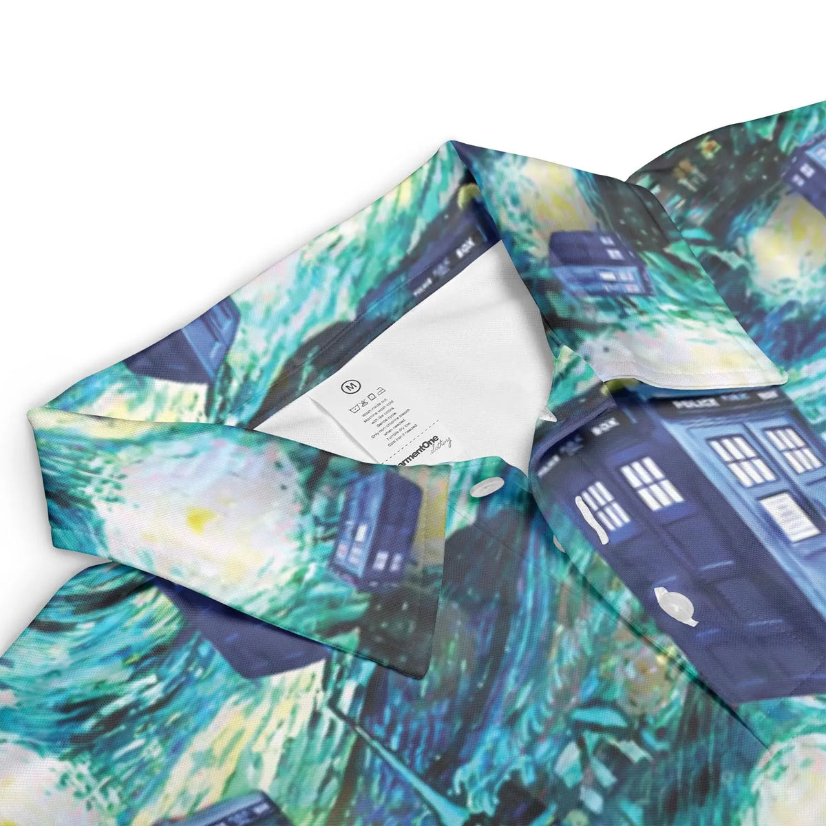 Tardis Starry Night Doctor Who AOP Men/Women Polo Shirt