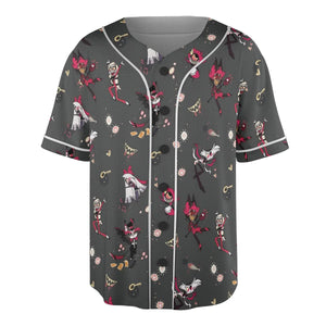 Helluva Hazbin Unisex Baseball Jersey