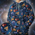 Trek Ships and Captains All-over Print Hoodie
