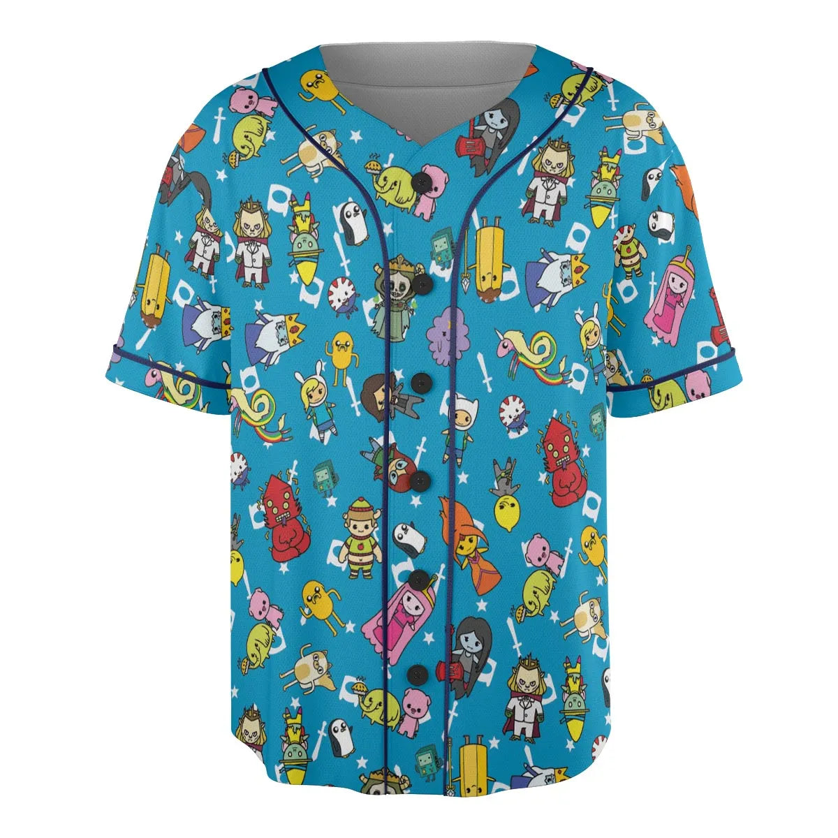 Adventure Time Characters Doodle Unisex Baseball Jersey