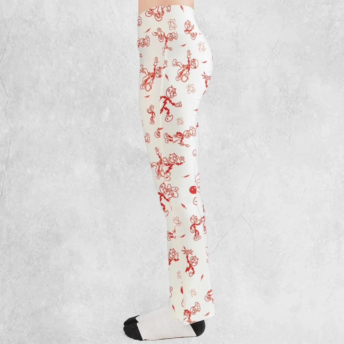 Vintage Style Nostalgic Reddy Kilowatt Flare Leggings