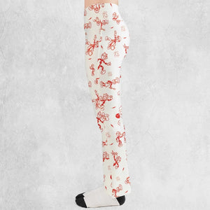 Vintage Style Nostalgic Reddy Kilowatt Flare Leggings