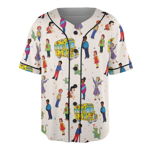 The Magic School Bus Characters Unisex Baseball Jersey