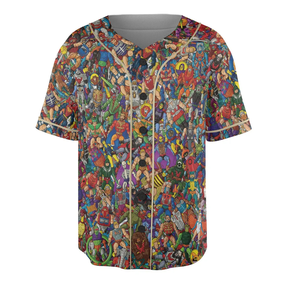 MOTU's Characters Figure Pattern He-man and The Masters of The Universe Unisex Baseball Jersey