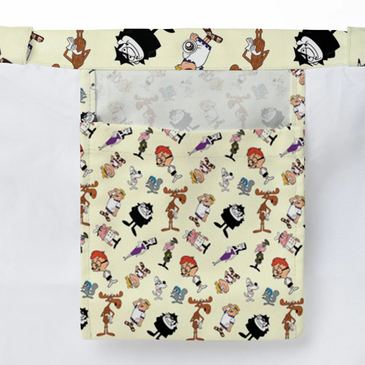 60s The Adventures Of Rocky And Bullwinkle and Friends Large Tote Bag