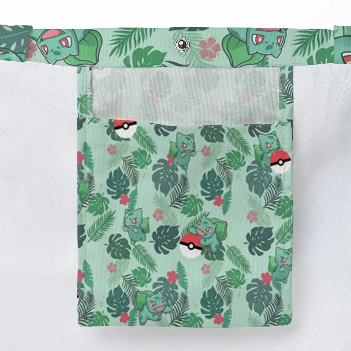 Bulbasaur Pokemon Pattern Large Tote Bag