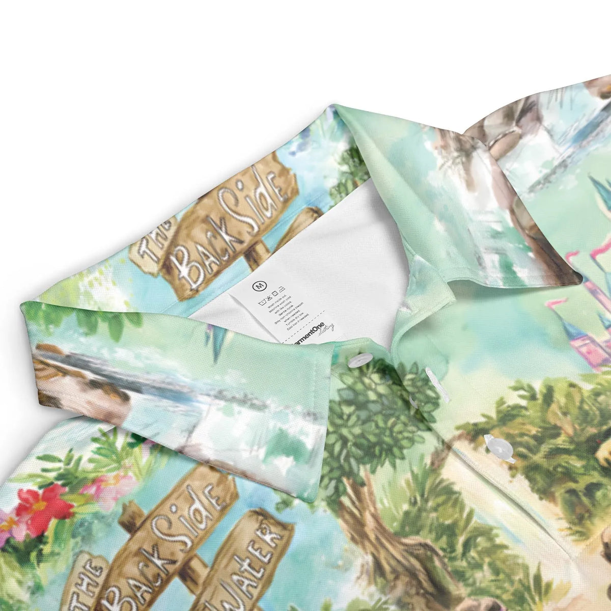 Water Color Jungle Cruise Map AOP Men/Women Polo Shirt