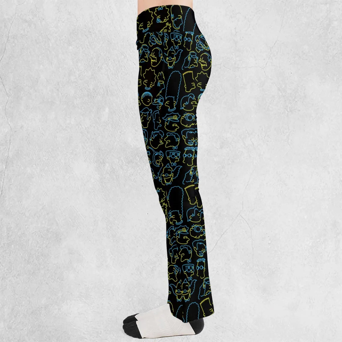 The Simpsons Neon Flare Leggings