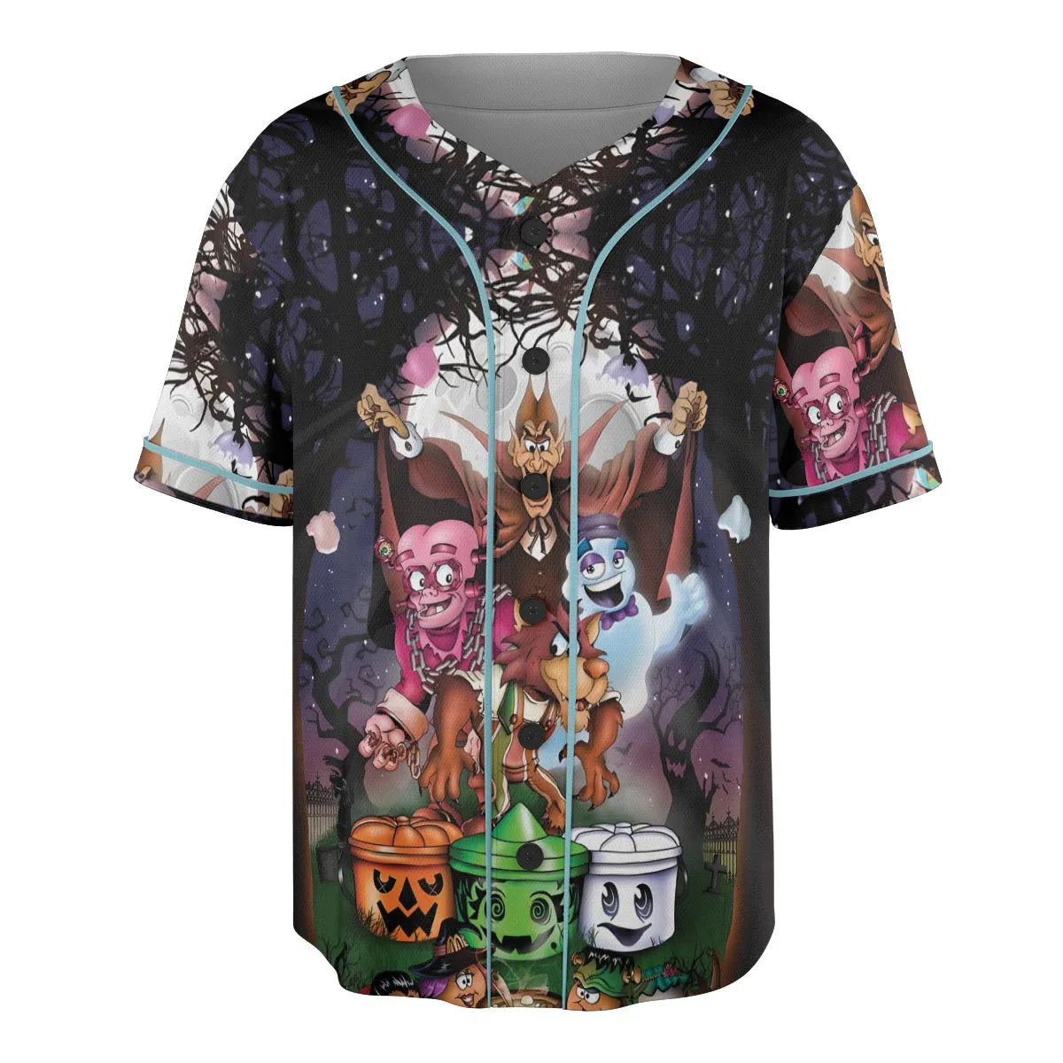 Halloween Food Mascot Themed Unisex Baseball Jersey
