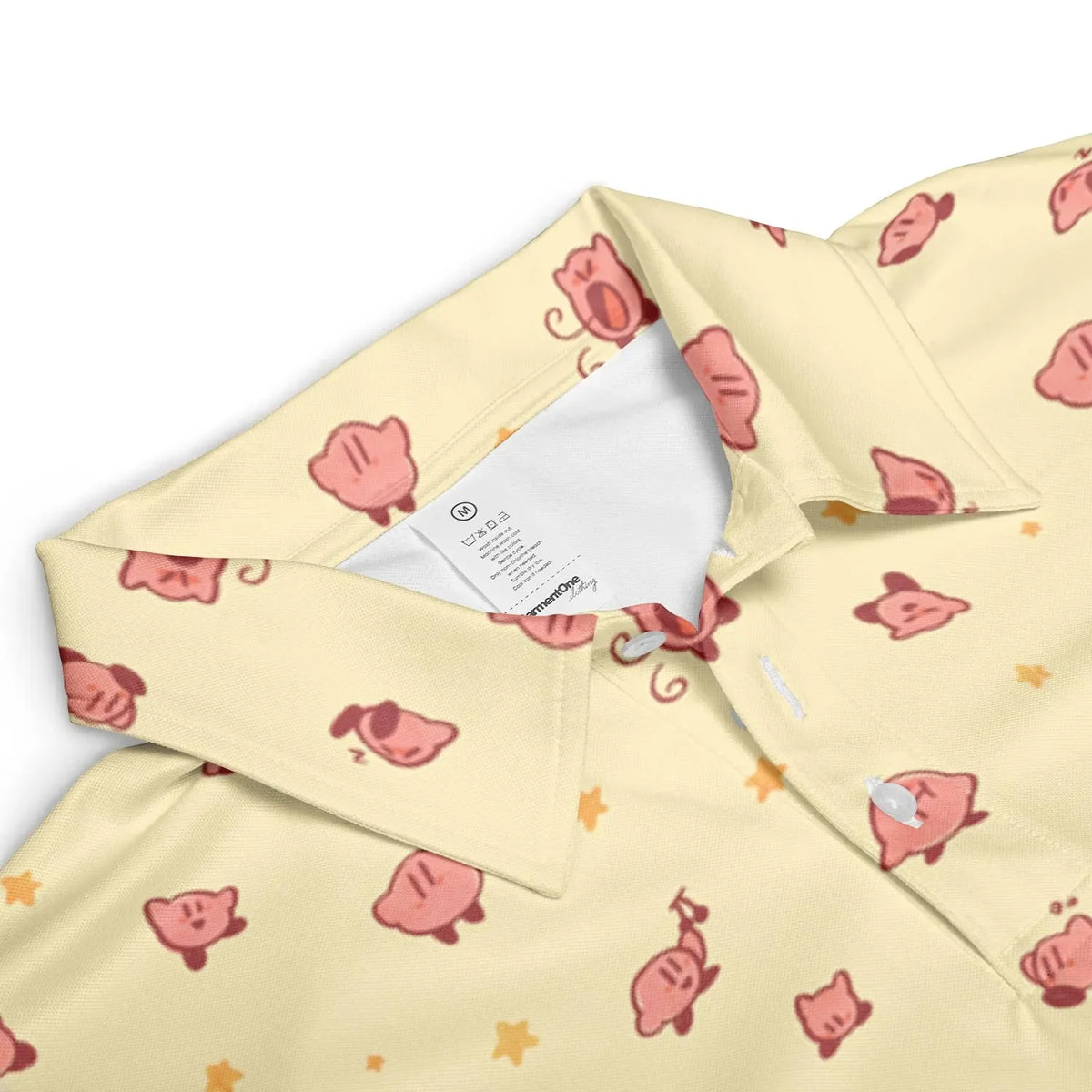 Nintendo Kirby Pattern AOP Men/Women Polo Shirt