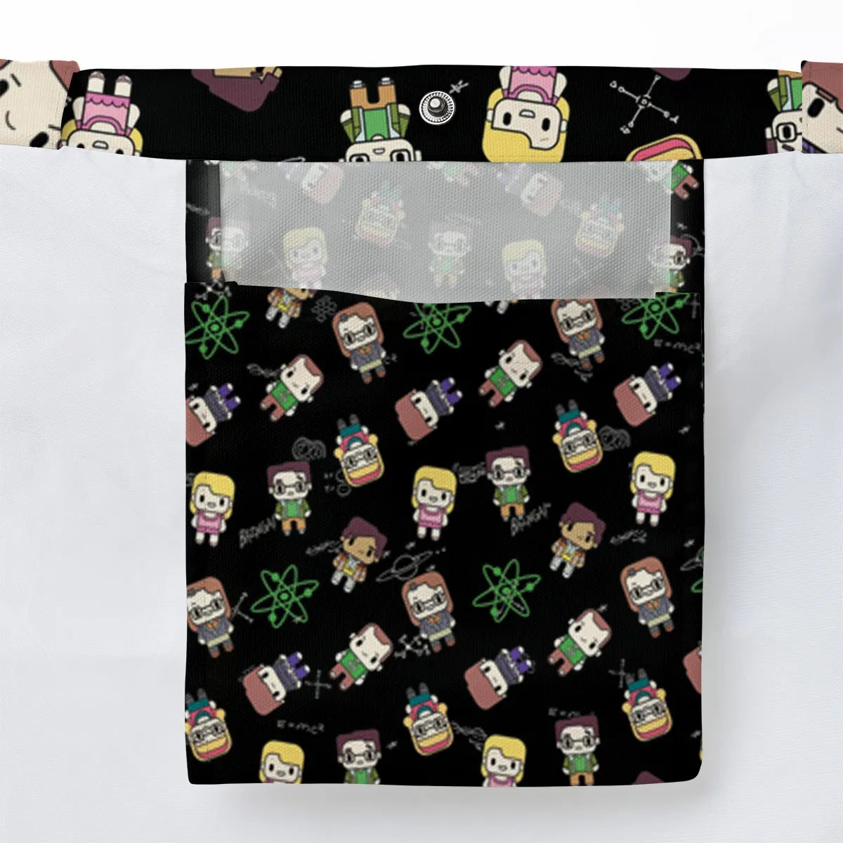 Geeky Bazinga The Big Bang Theory Large Tote Bag