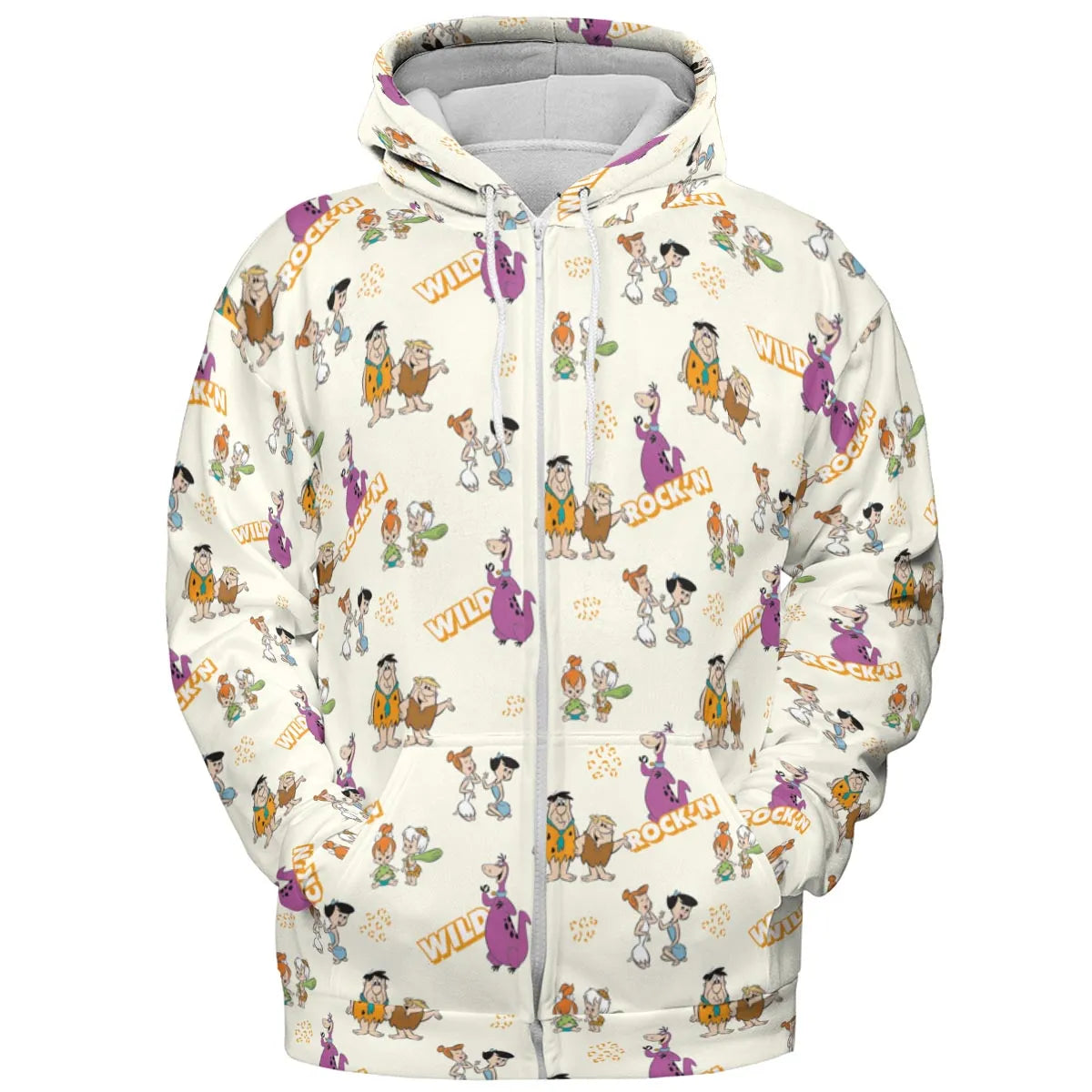 Rock'n The Flintstones All-over Print Hoodie