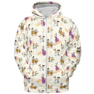 Rock'n The Flintstones All-over Print Hoodie