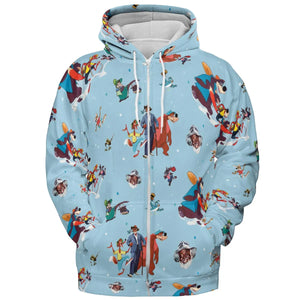 Song of The South Characters All-over Print Hoodie