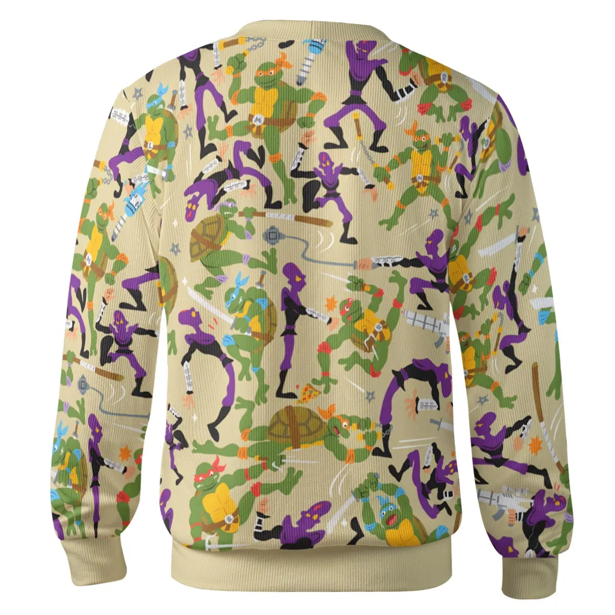 Green and Purple Battle TMNT Cardigan