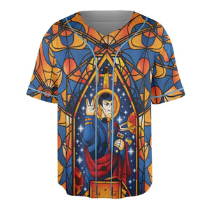 Stained Glass Star Trek Unisex Baseball Jersey