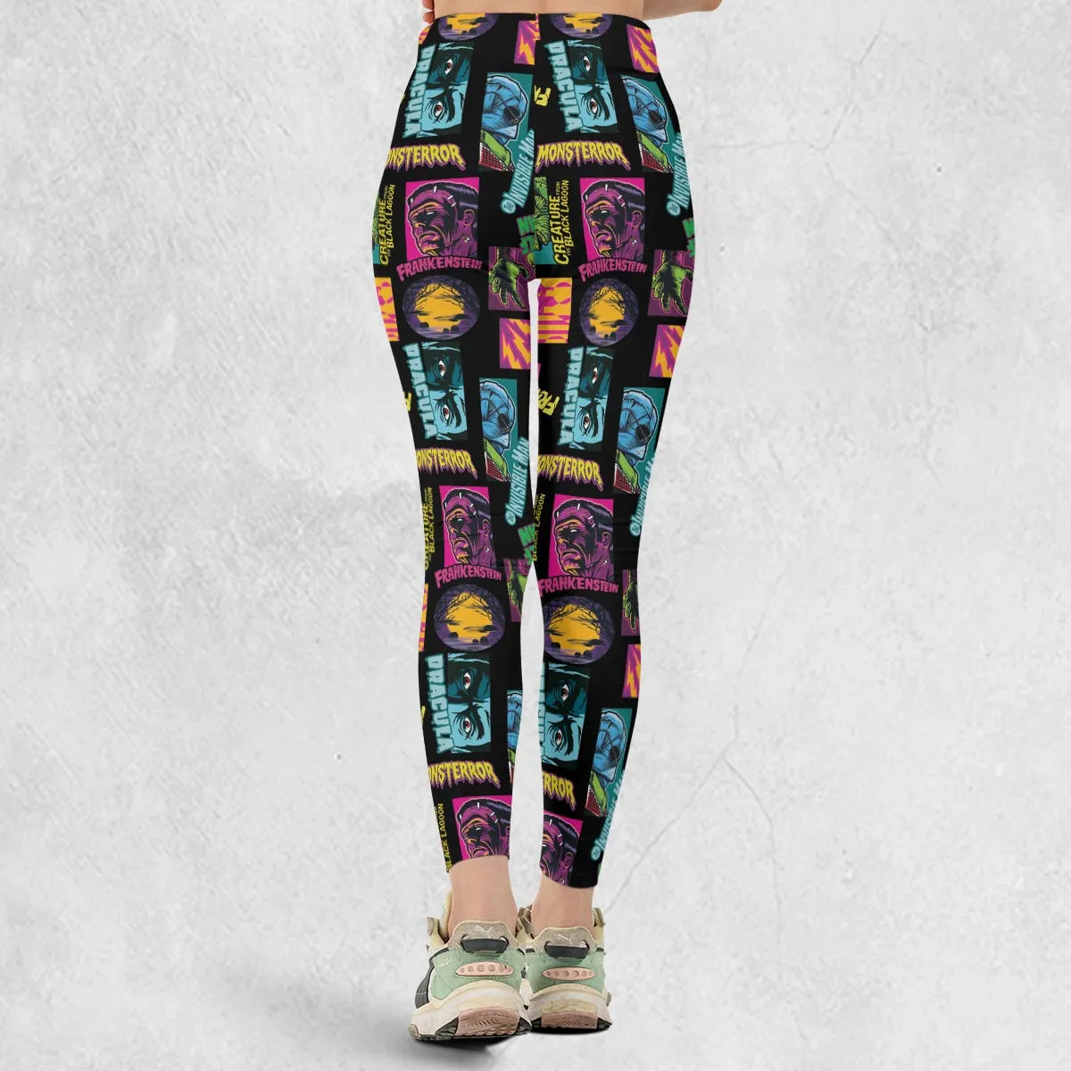 Monster Pop Movies Halloween Legging