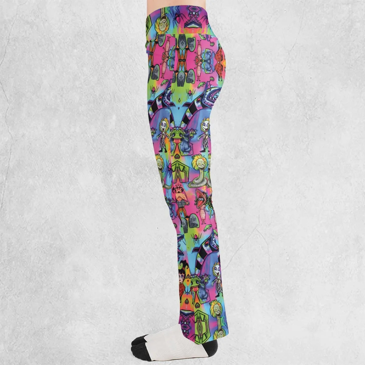 Hauntingly Stylish Beetlejuice Flare Leggings