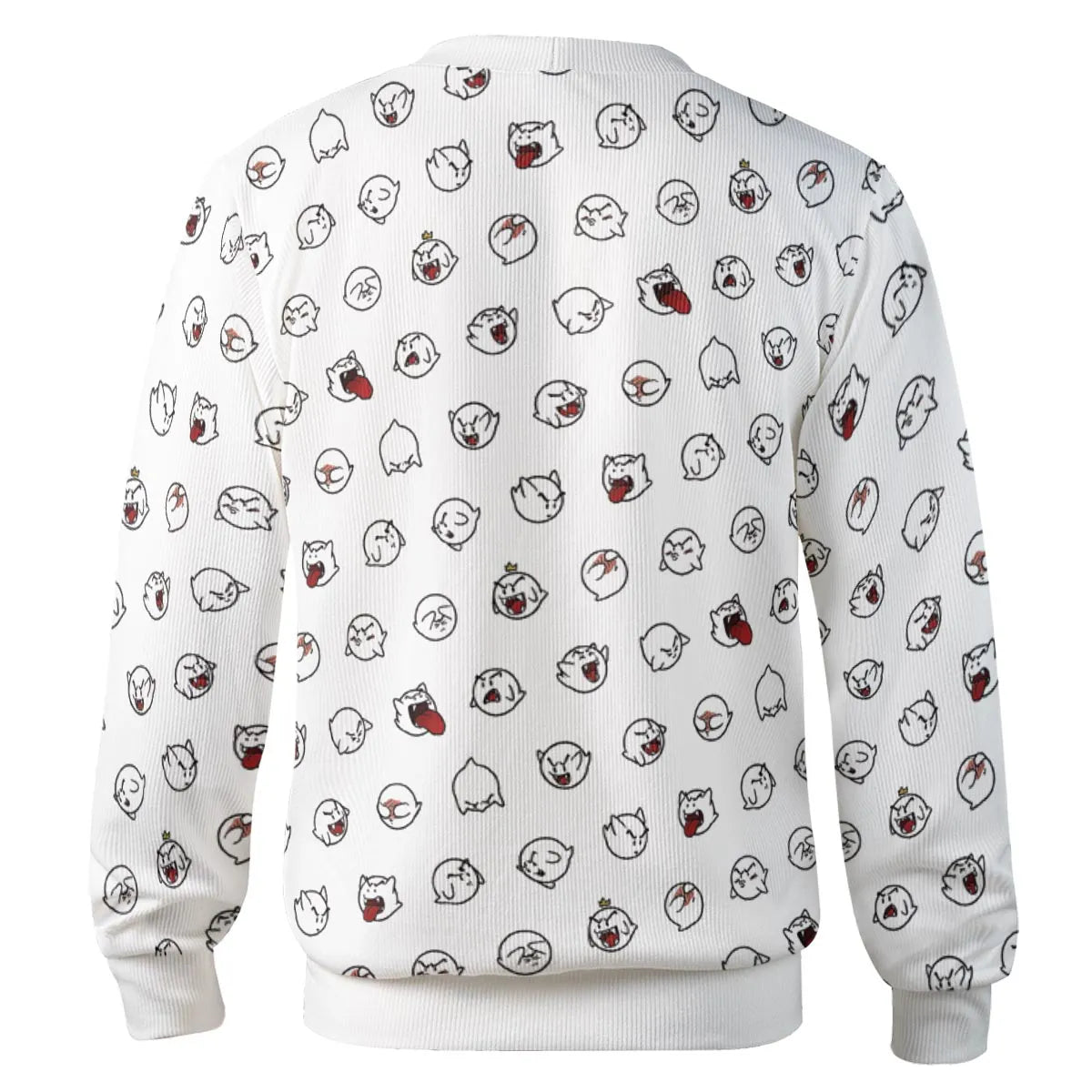 Super Mario Boo Pattern Cardigan