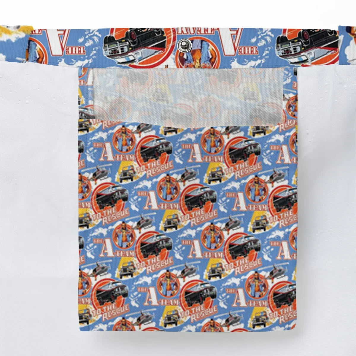 To The Rescue The A Team Pattern Large Tote Bag