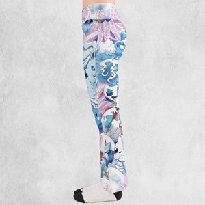 Winter Friends Pokemon Pattern Flare Leggings