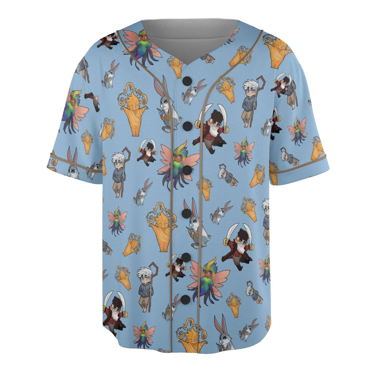 Rise of the Guardians Characters Unisex Baseball Jersey