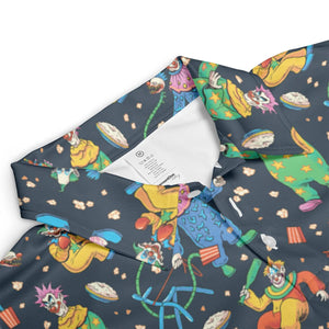 Clowns Popcorn Killer Klowns from Outer Space Pattern AOP Men/Women Polo Shirt
