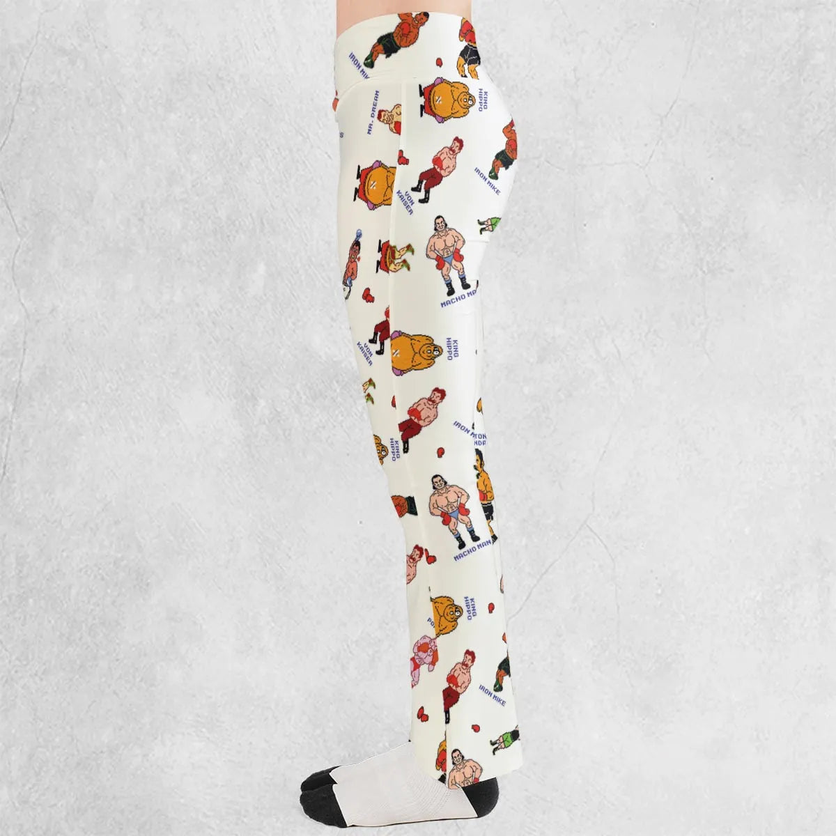 Retro Game Punch Out Flare Leggings
