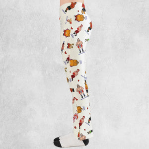 Retro Game Punch Out Flare Leggings