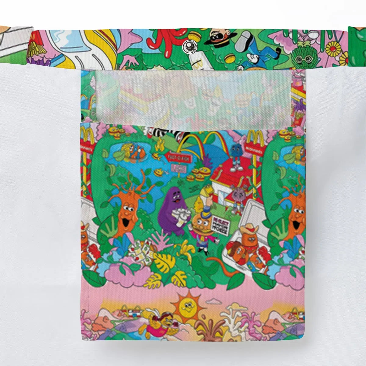 Foodland Mcdonaldland Large Tote Bag