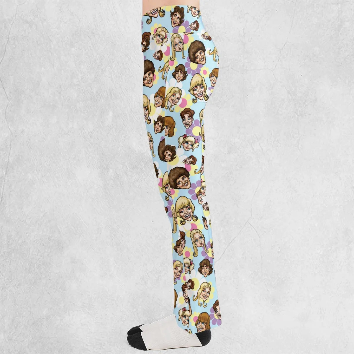 Retro TV The Brady Bunch Characters Flare Leggings