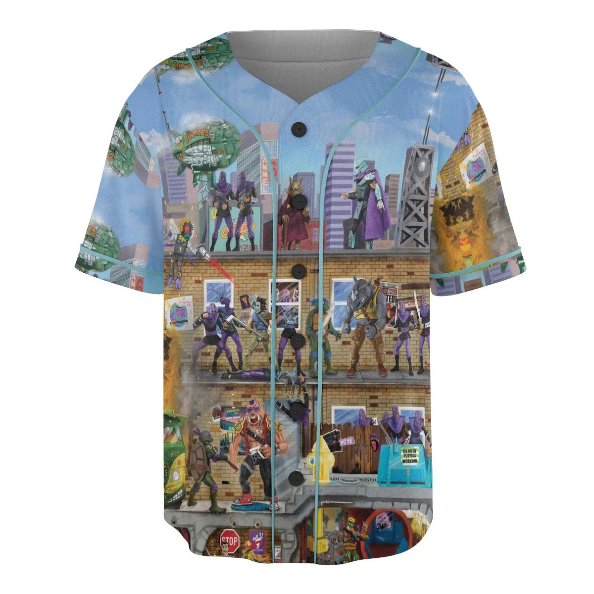 80’s Turtle Power Unisex Baseball Jersey