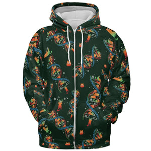 Cat Kitten DNA Pattern All-over Print Hoodie