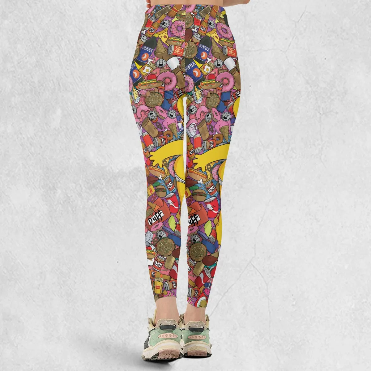 Homer Simpson Getting Drunk Duff Beer The Simpsons Legging