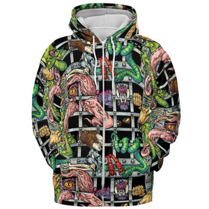 Castle Grayskull Dungeon He-man And The Masters Of The Universe All-over Print Hoodie